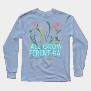 Growth Mindset Flowers- Teacher Shirt Long Sleeve T-Shirt